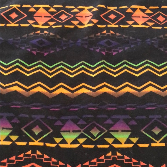 Multicolor Aztec Print Skirt - Picture 4 of 4